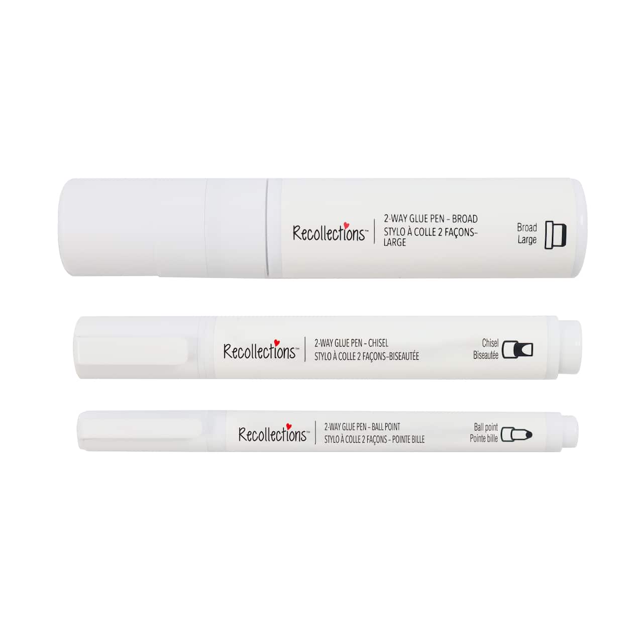 6 Packs: 3 ct. (18 total) Mixed 2-Way Glue Pens by Recollections™
